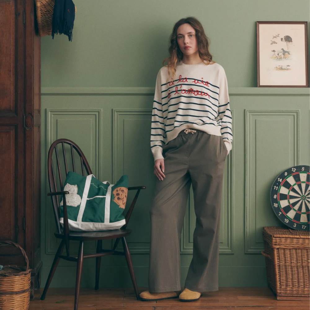 Maison Labiche Lauth Trousers - Twill Walnut