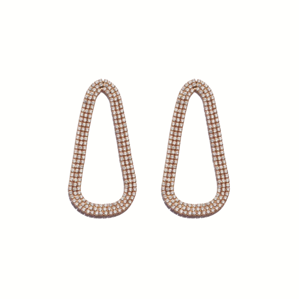 Marina Fossati Triangolo Earrings - Gold
