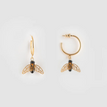 Nach Bee Golden Hoop Earrings