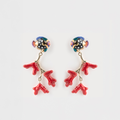 Nach Coral & Fish Earrings