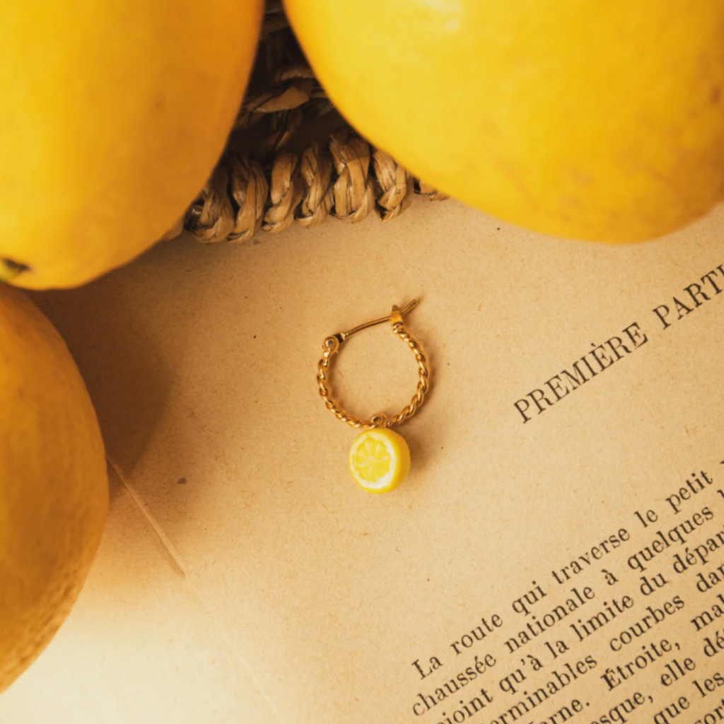 Nach Lemon Mini Earrings