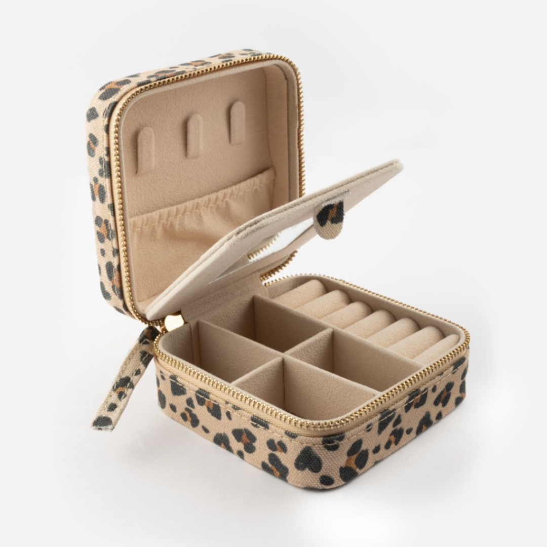 Nach Leopard Heart Jewellery Box