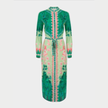 Saloni Molly D Dress - Floral Terrazzo