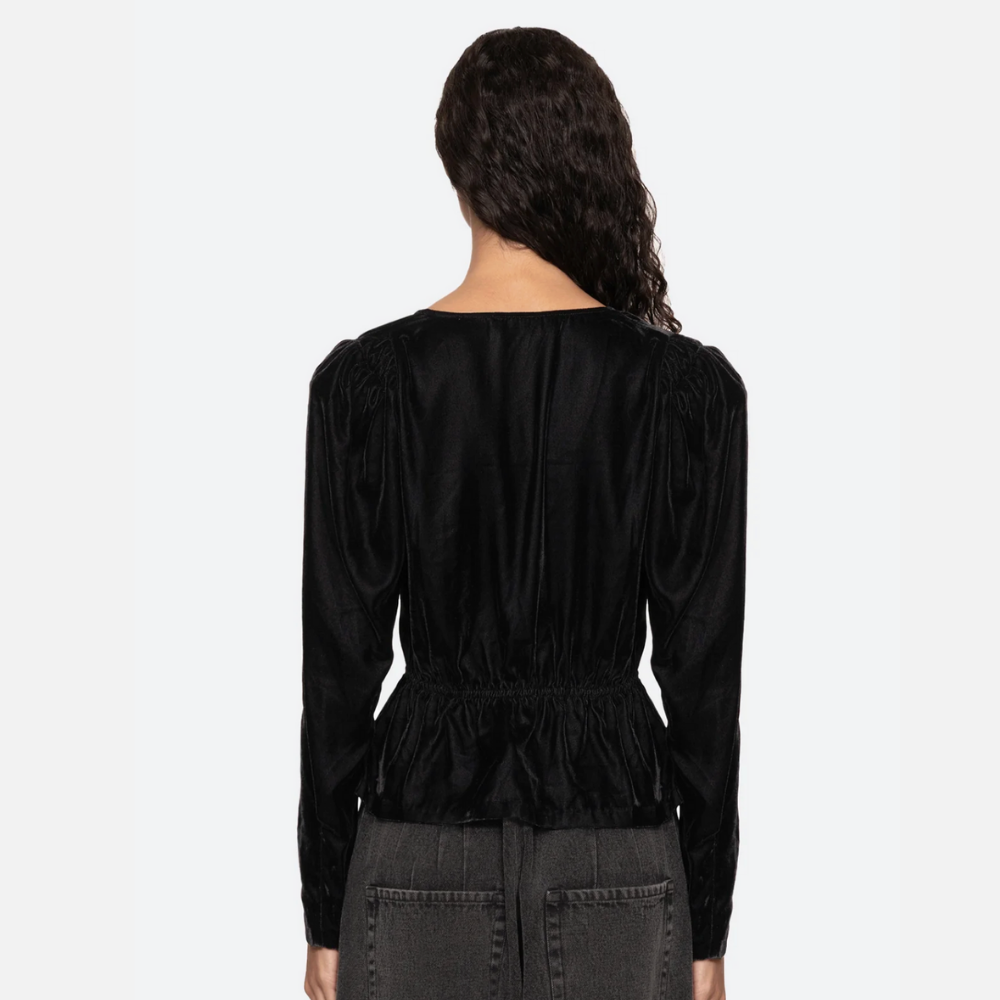 Sea NY Seraphine Top - Black Velvet