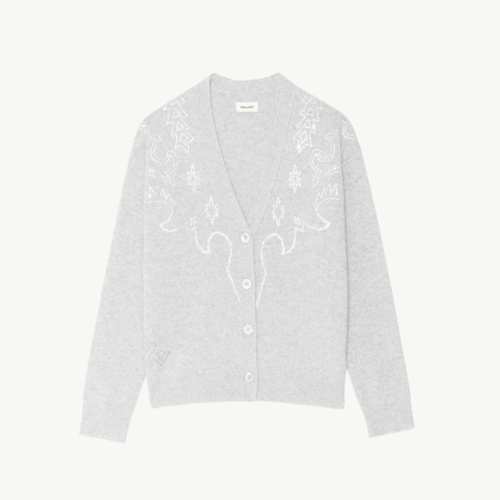 Zadig & Voltaire Mirkaz Cardigan - Gris Chine