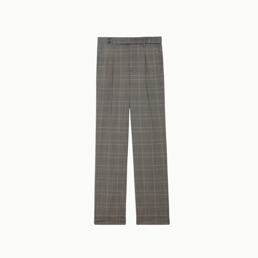 Zadig & Voltaire Pura Check Trousers - Gris