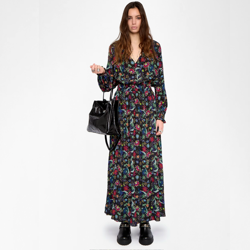 Zadig & Voltaire Rayado Dress - Encre