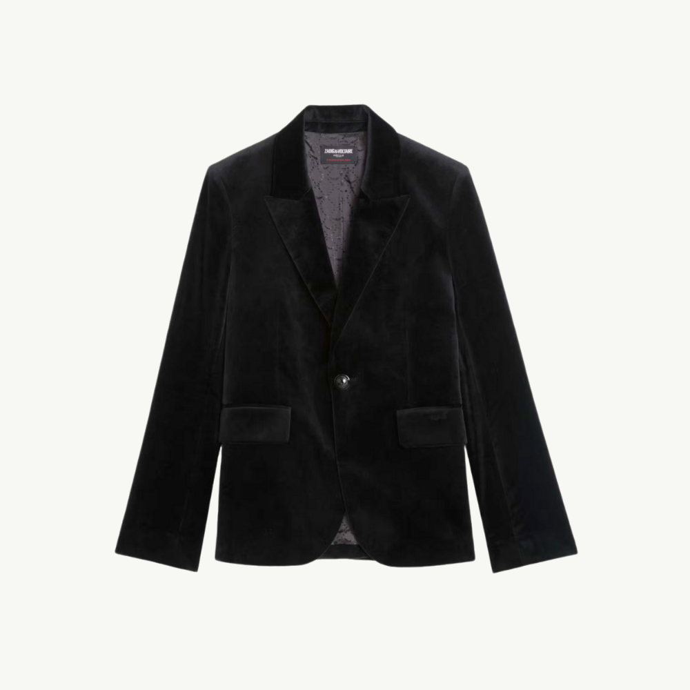 Zadig & Voltaire Vavy Velvet Blazer - Black