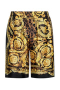 GRAPHIC PRINT ELASTIC WAIST SHORTS