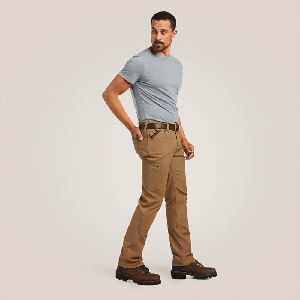 Ariat 10036734 Rebar M7 Slim DuraStretch Made Tough Straight Pant Field Khaki / 34" Waist / 34" Leg