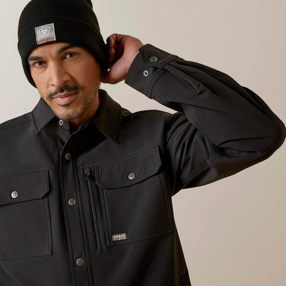 Ariat P26099APPM Rebar DuraStretch Utility Softshell Shirt Jacket