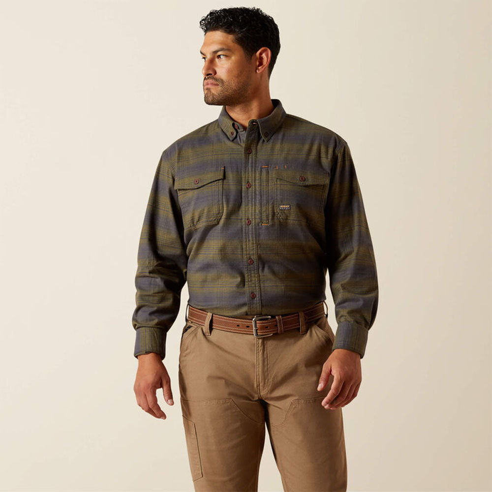 Ariat 10062530 Rebar Flannel DuraStretch Work Shirt