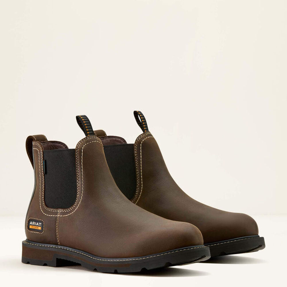 Ariat 10063854 Groundbreaker Chelsea Waterproof Soft Toe Work Boot