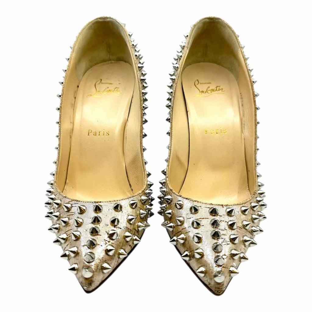 CHRISTIAN LOUBOUTIN Size 8 Nude Pumps