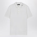 White polo shirt with Medusa embroidery