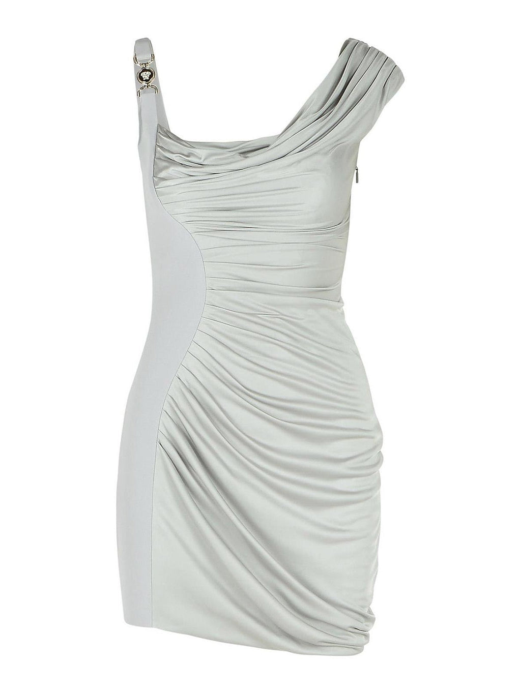 DRAPED ONE SHOULDER MINI DRESS