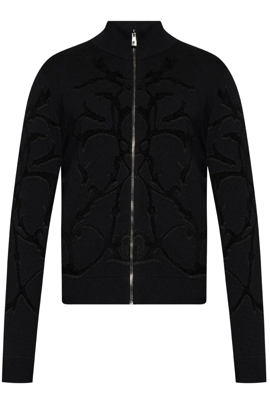 LONG-SLEEVED ZIPPED CARDIGAN