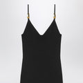Black knitted midi dress
