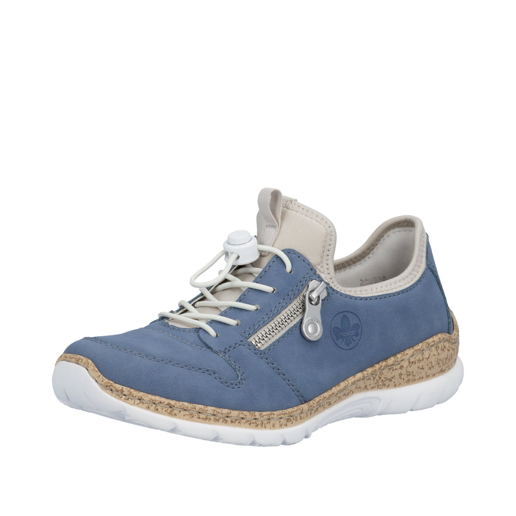 Rieker Womens Fashion Slip On Trainers | Blue