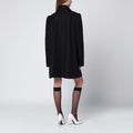 Black coat with embroidery detail