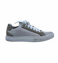 BRUNELLO CUCINELLI Size 8.5 Silver, Grey FlyKnit Shimmery Sneakers