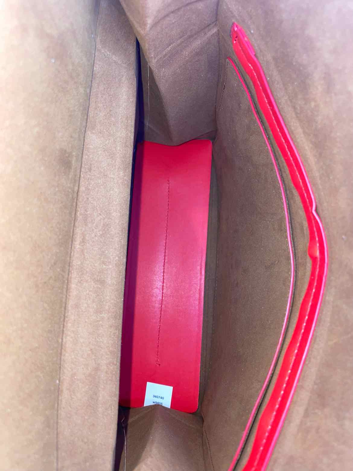 STELLA MCCARTNEY Neon Orange Vegan Leather Solid Handbag