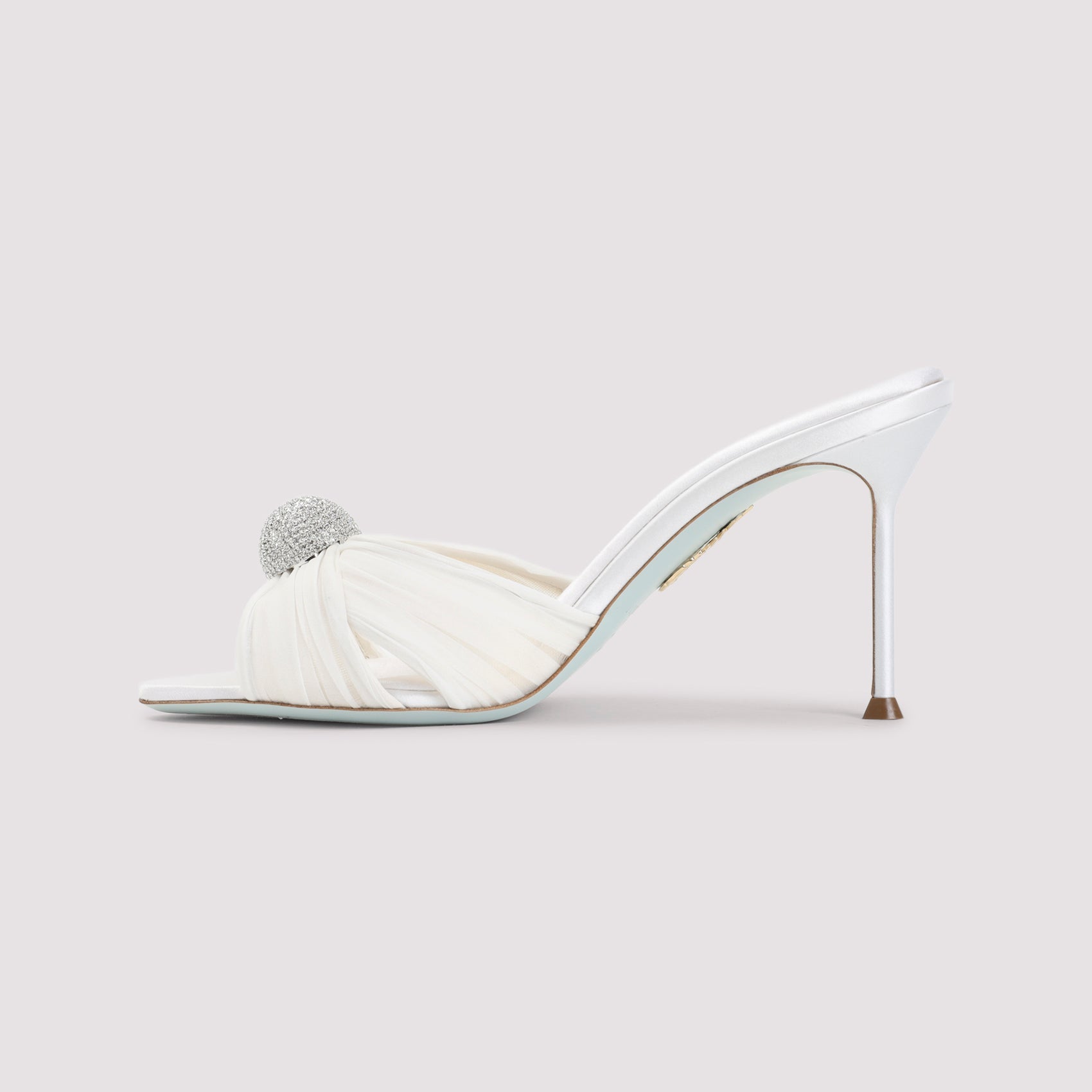 White Mystery Textile Mules