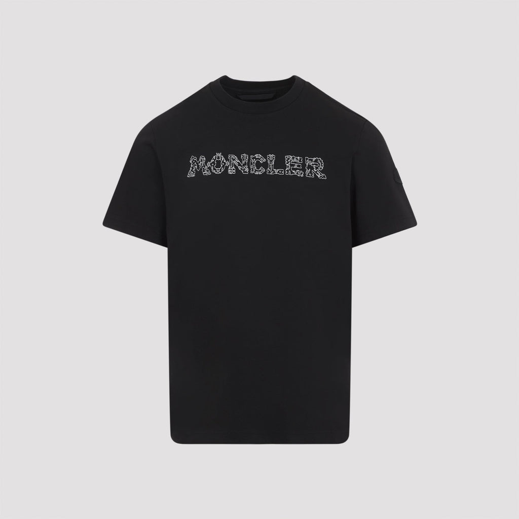 Black Cotton Short Sleeves T-Shirt