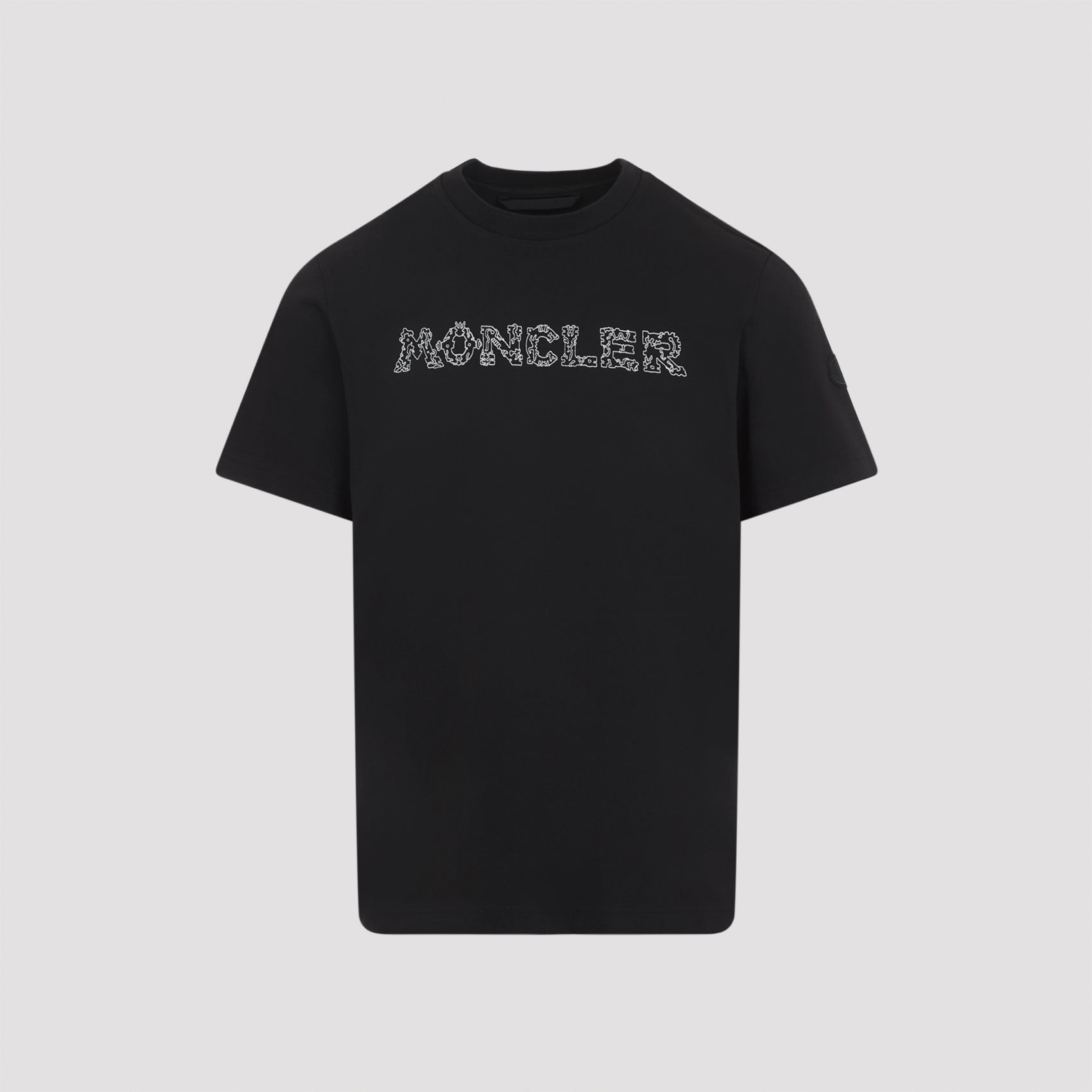 Black Cotton Short Sleeves T-Shirt