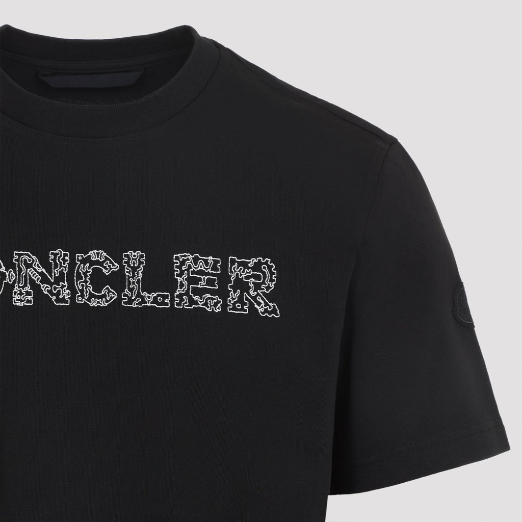 Black Cotton Short Sleeves T-Shirt