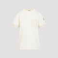 Natural White Cotton Short Sleeves T-Shirt