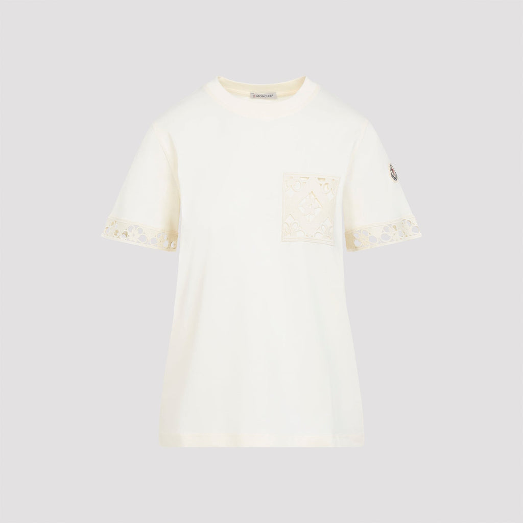 Natural White Cotton Short Sleeves T-Shirt