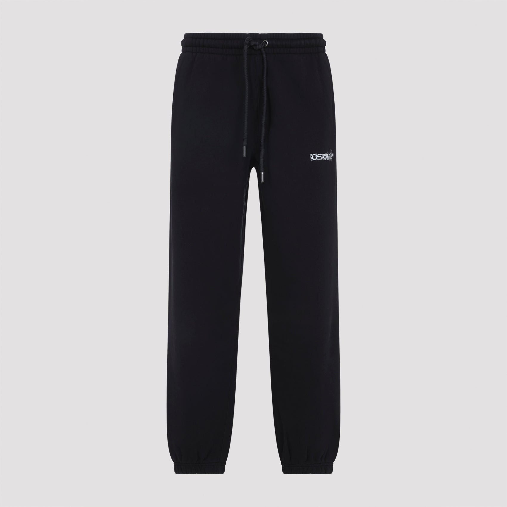 Black Heraldic Treshold Arrows Cotton Pants
