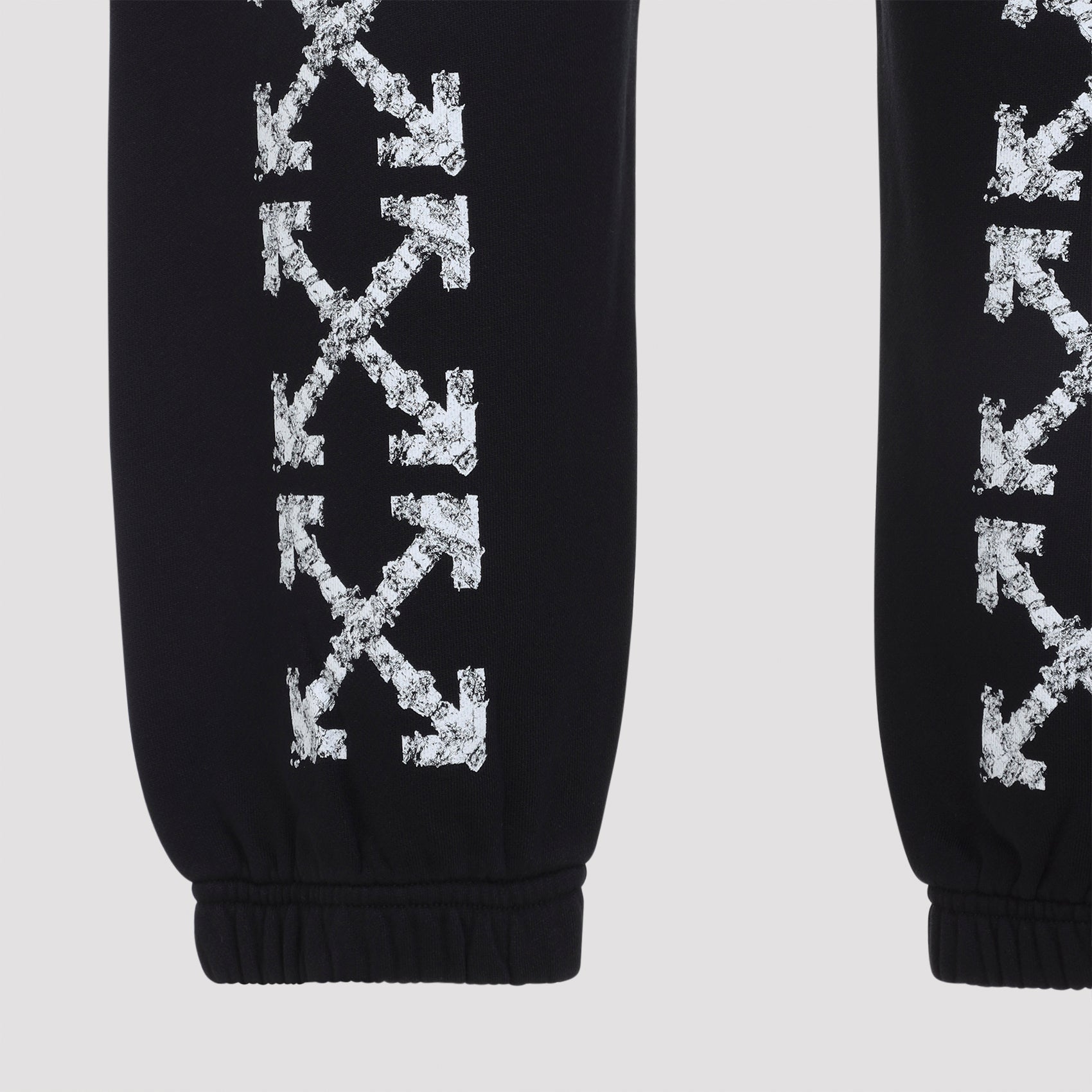 Black Heraldic Treshold Arrows Cotton Pants