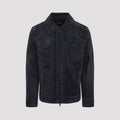 Nightfall Blue Calf Leather Jacket