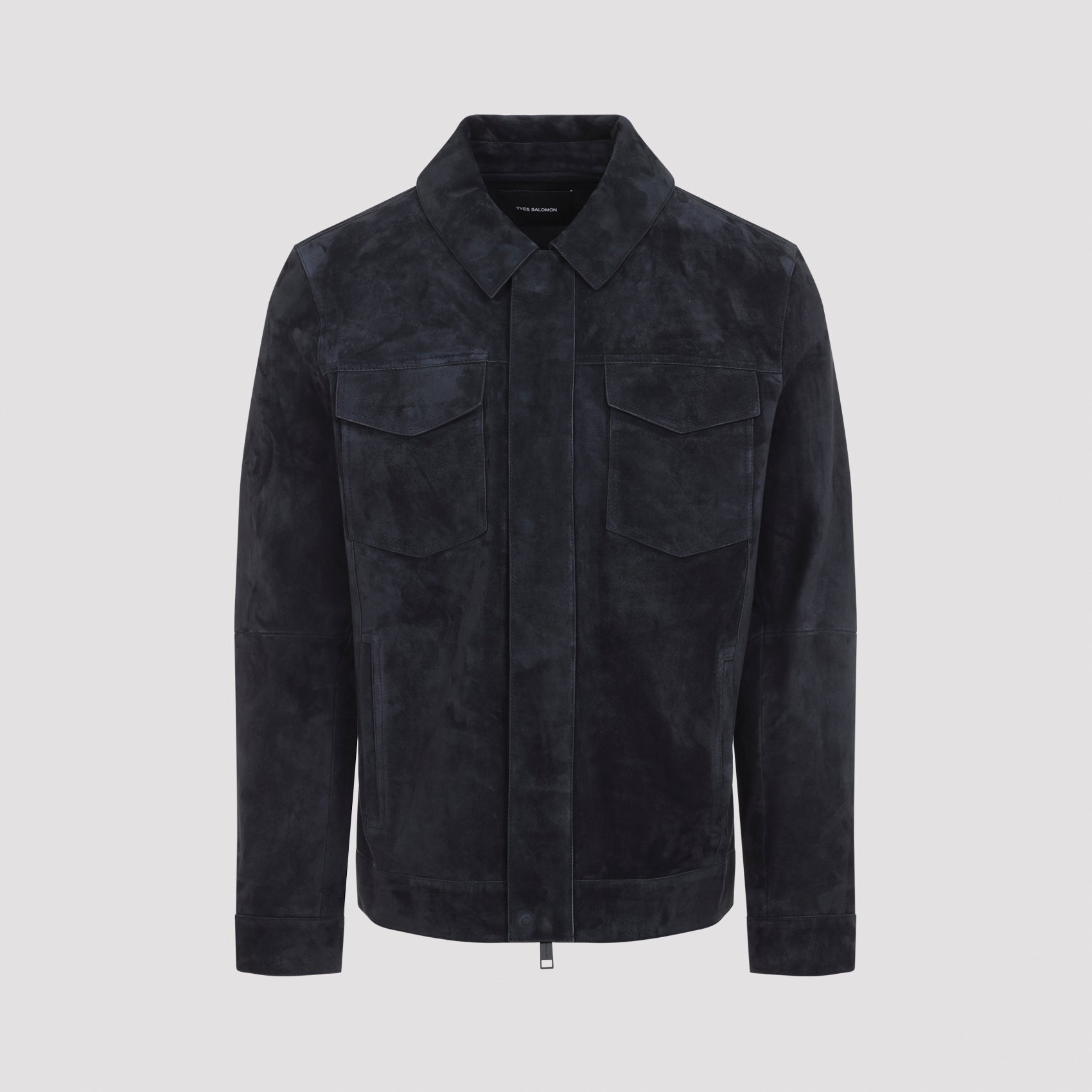 Nightfall Blue Calf Leather Jacket