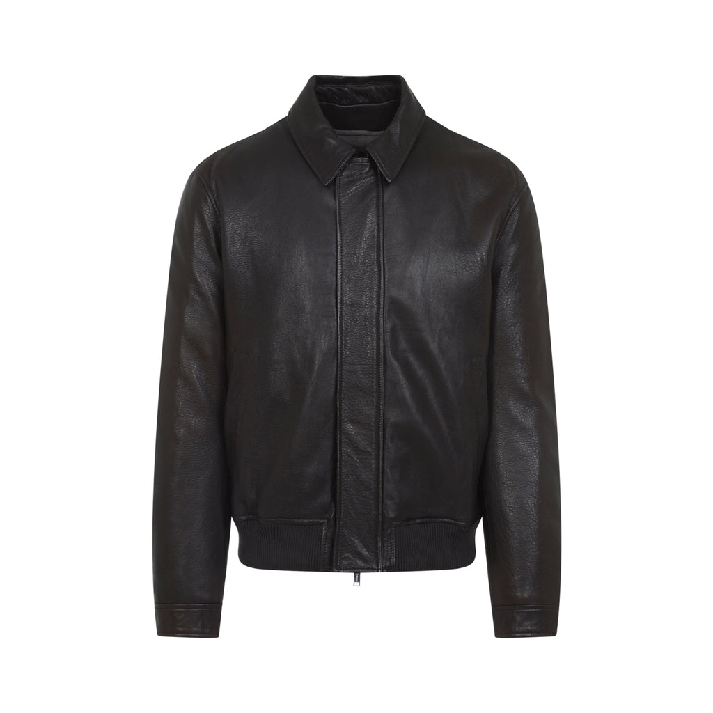 Ebene Brown Lamb Leather Jacket