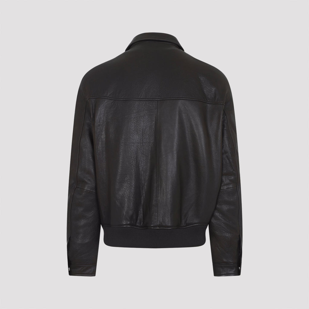 Ebene Brown Lamb Leather Jacket