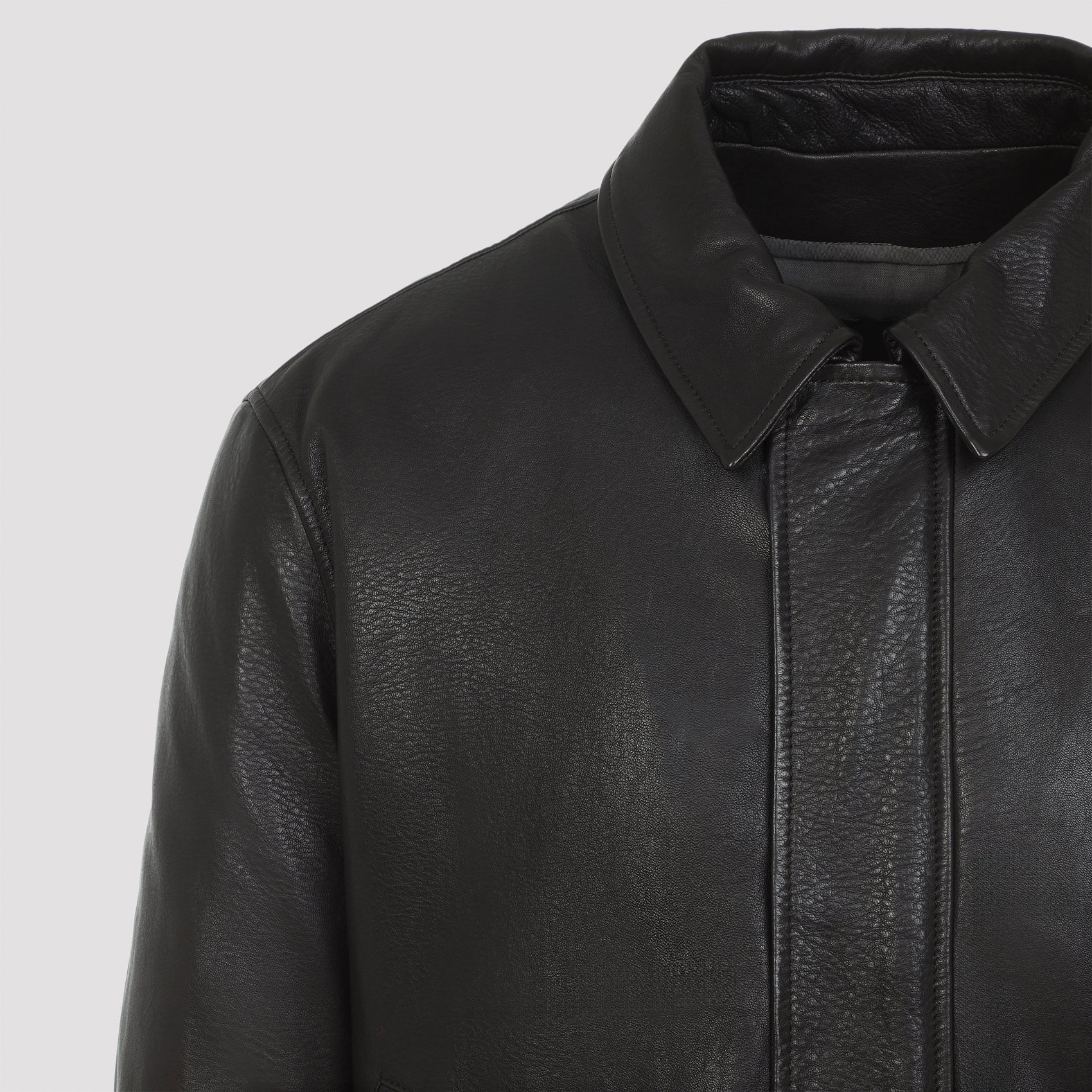 Ebene Brown Lamb Leather Jacket