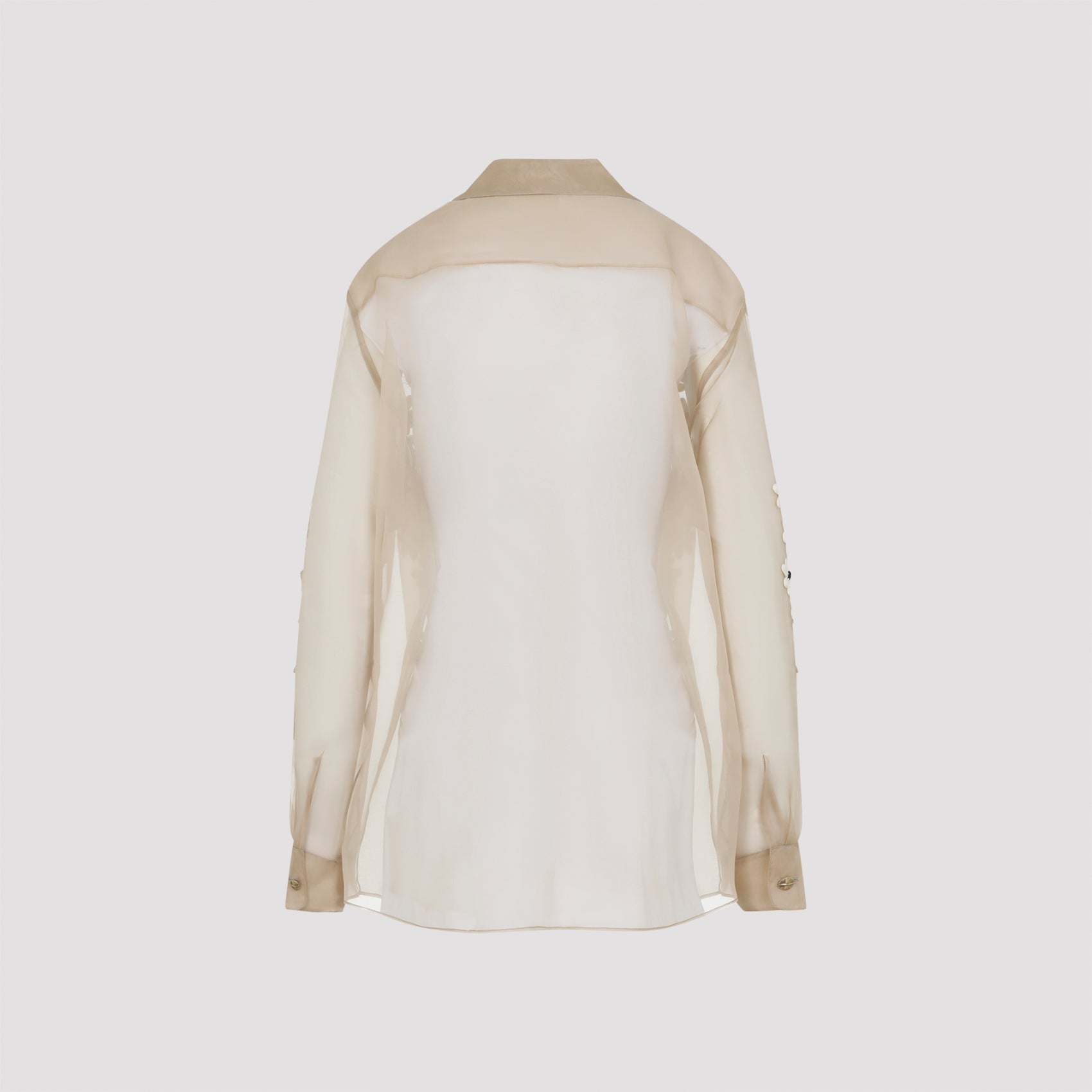 Beige Argo Silk Top