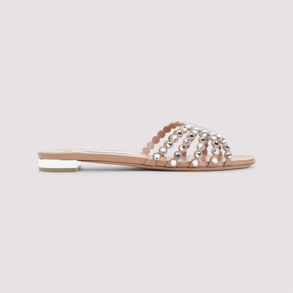Pink Tequila Nappa Leather Sandals