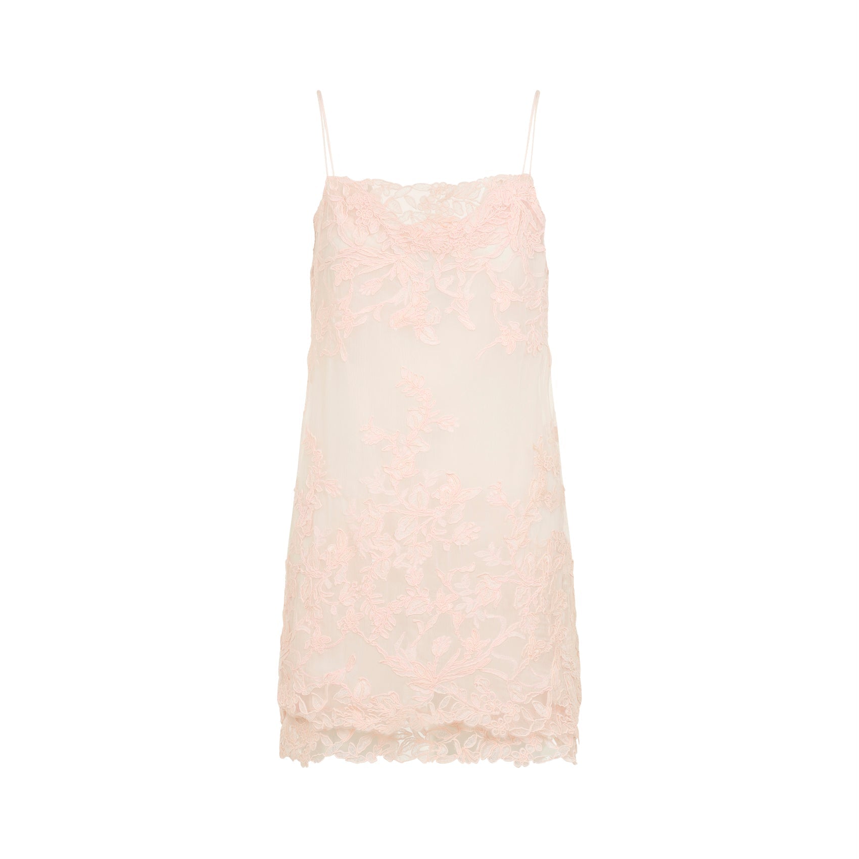 Pink Silk Mini Dress
