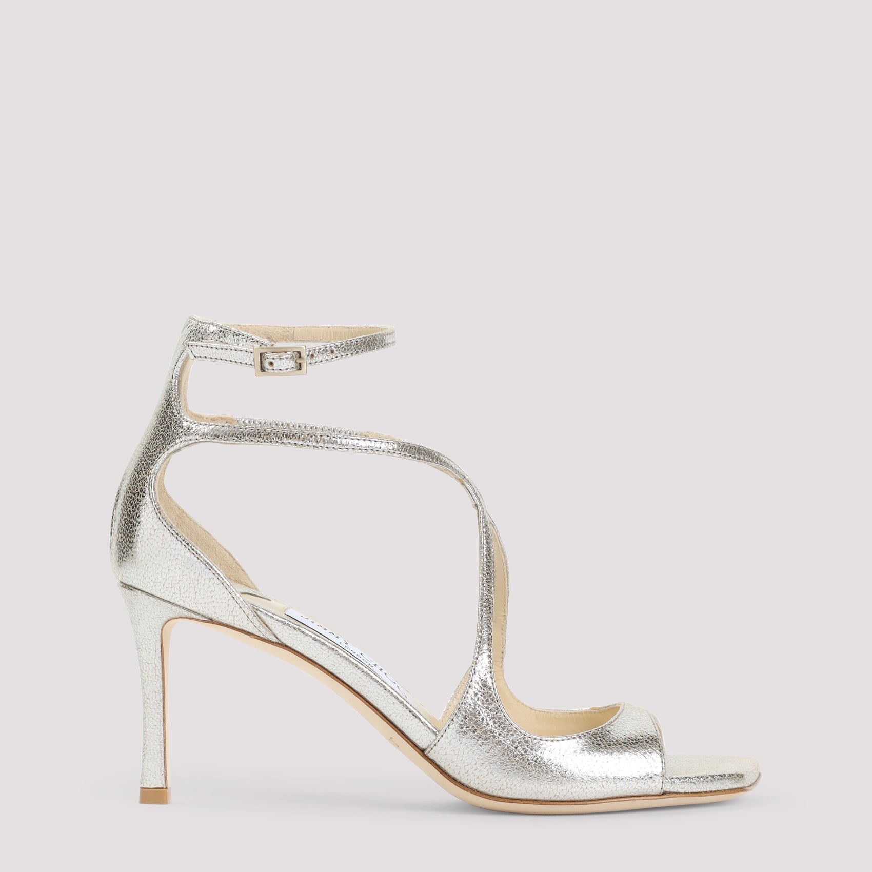Glitter Azia 75 Leather Sandals