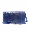 GUCCI Brown Leather Snakeskin Solid Handbag