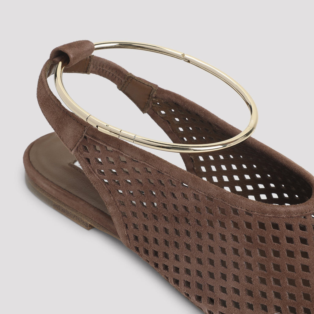Goat Leather Sling Back