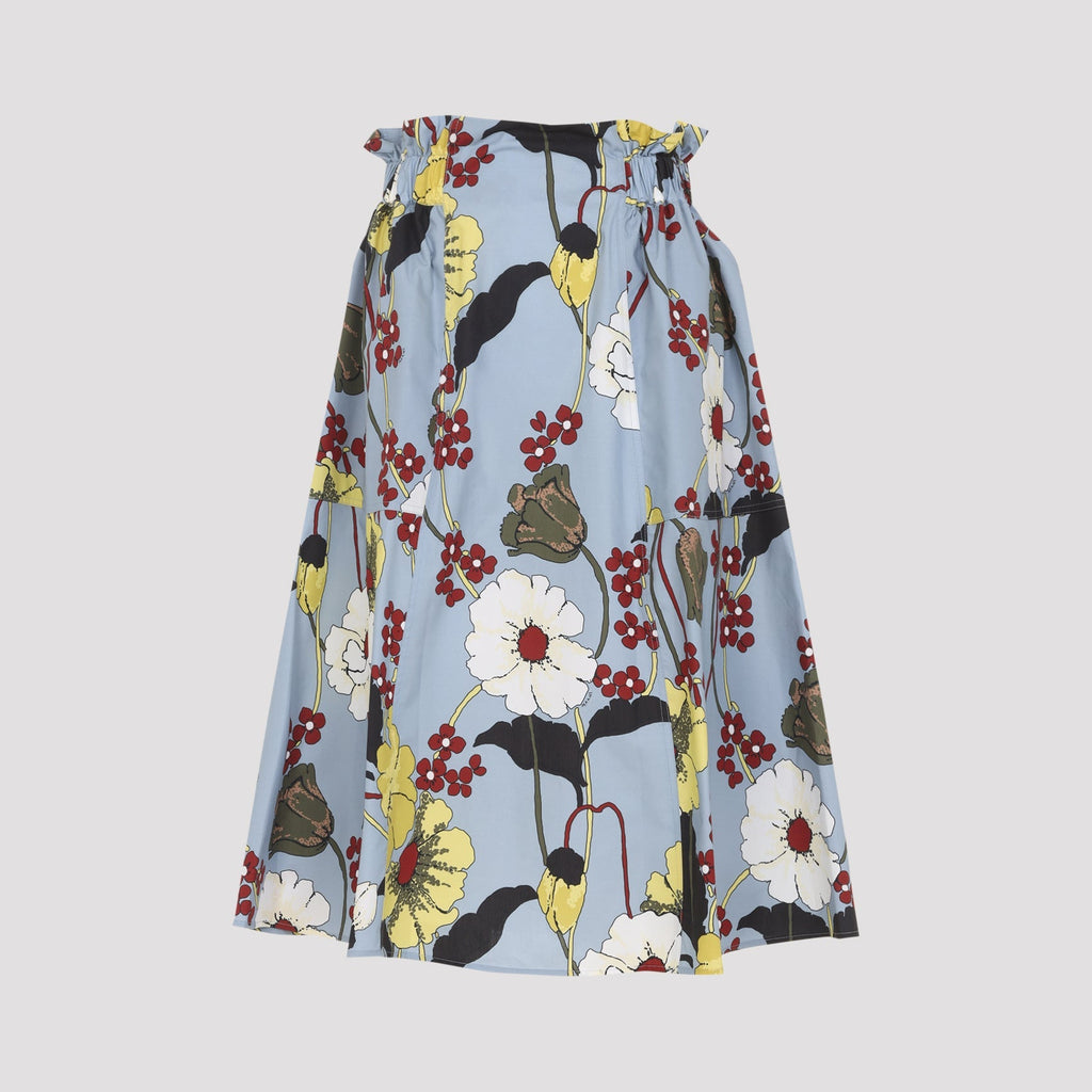 Flared Midi Skirt