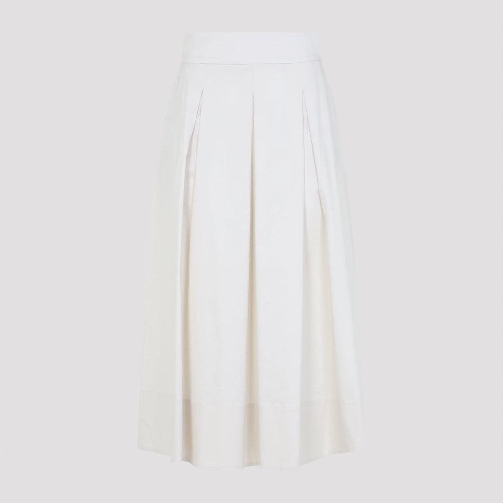 Cotton Midi Skirt