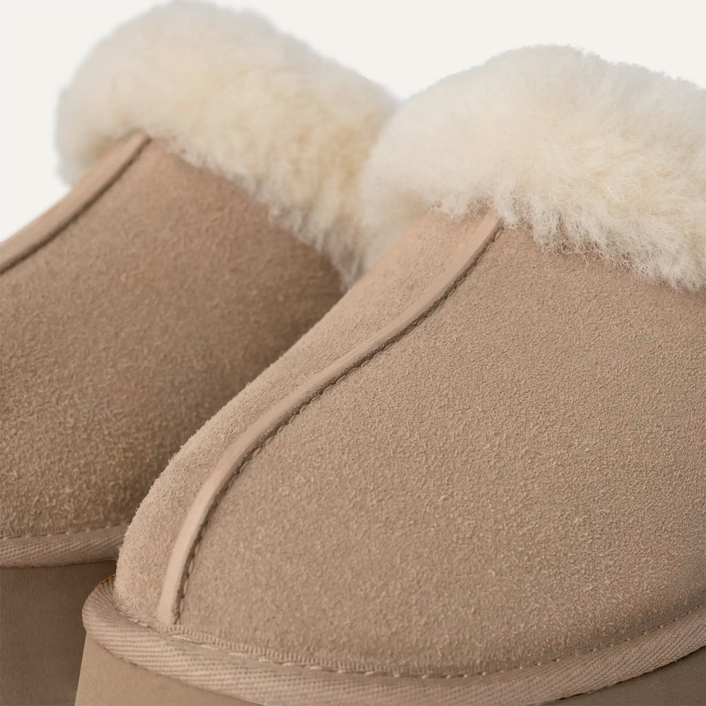 UGG Womens Disquette Platform Slippers | Sand