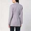 Light Grey Wool Jacket With Belt