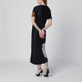 Eve floral satin midi dress